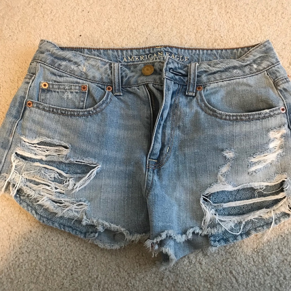 High rise shorts